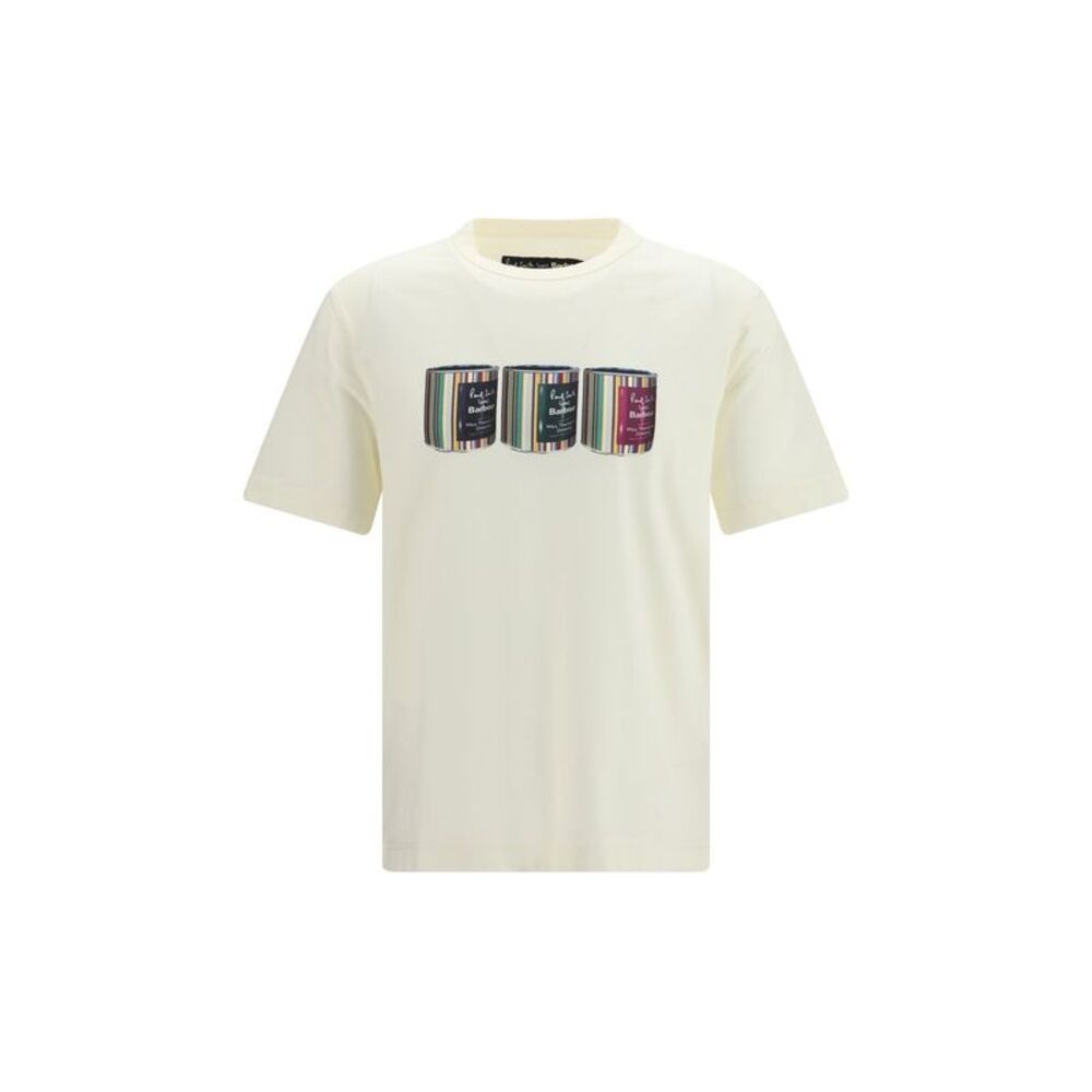 Barbour Beige Cotton Men's T-Shirt